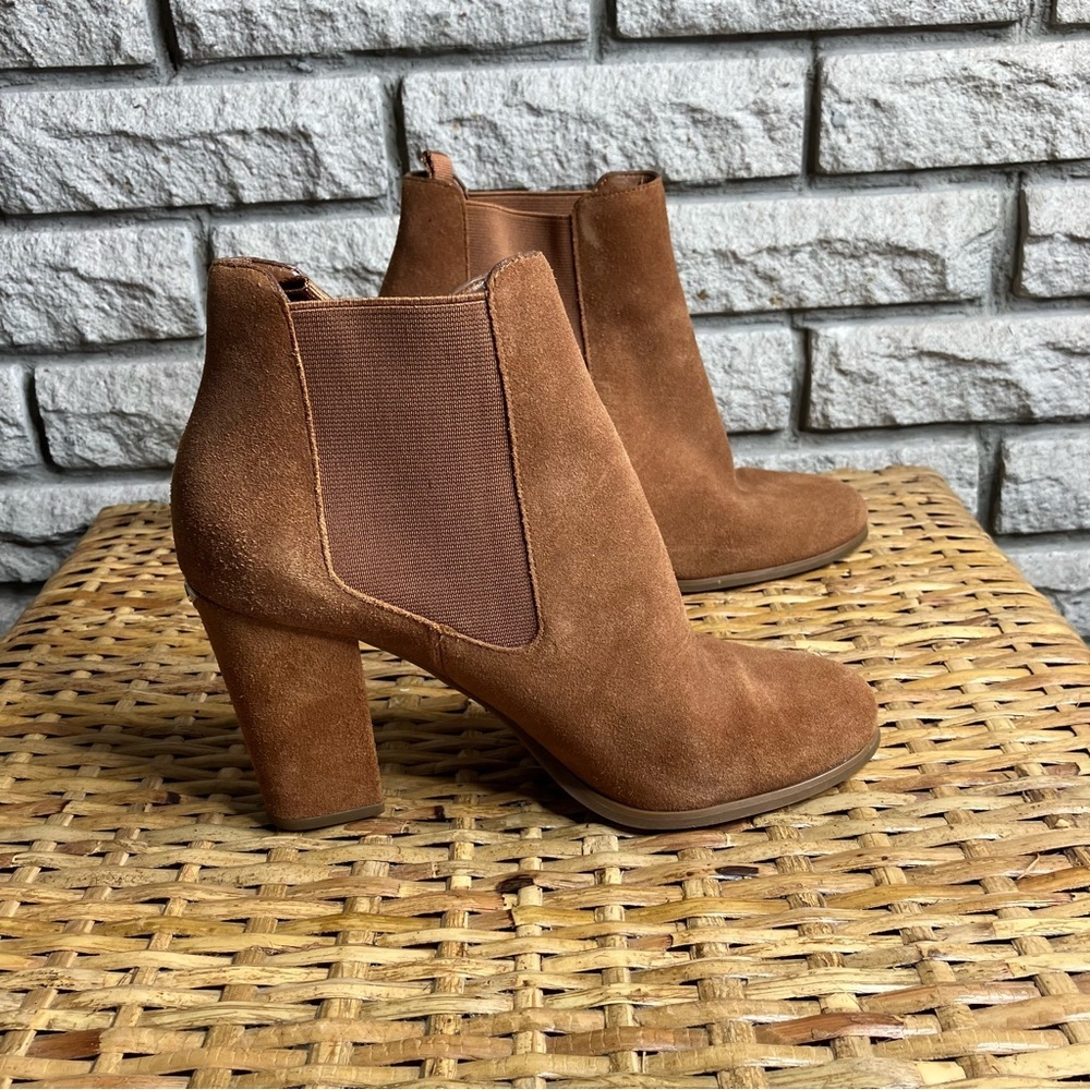 Michael Kors Suede Ankle Boots Suede Booties Heeled